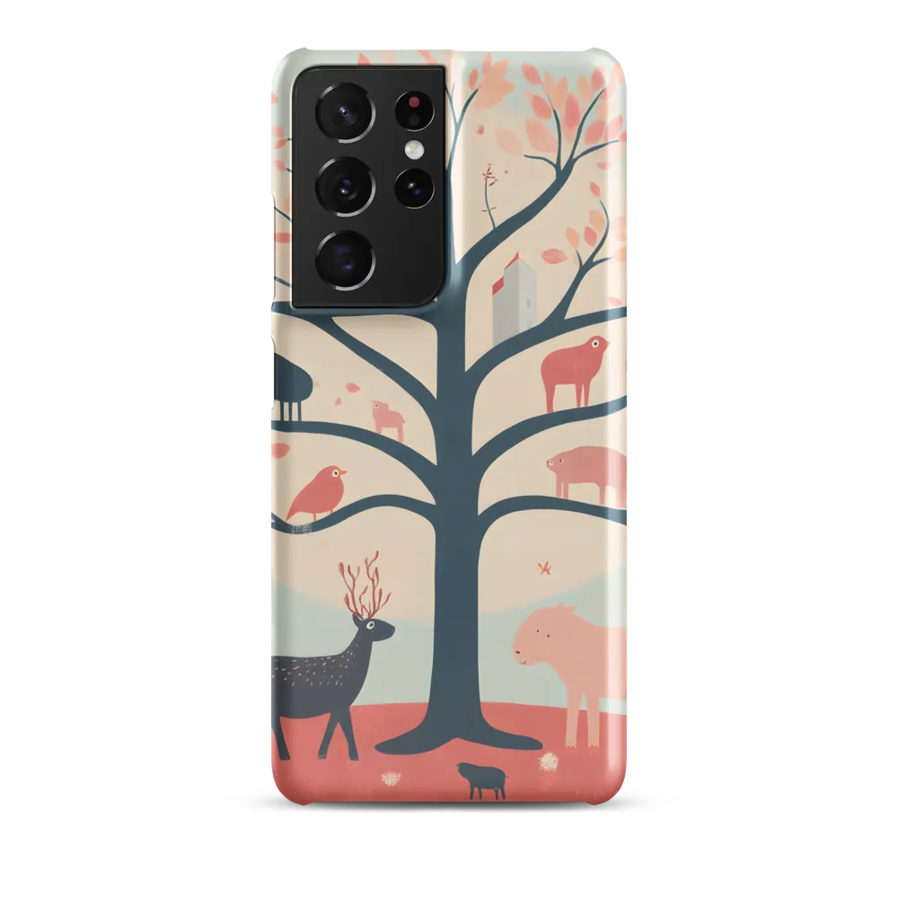 Whimsical Tree with Playful Creatures