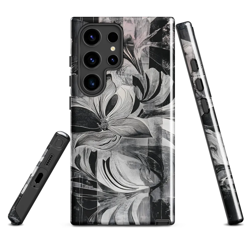 Floral Fusion in Monochrome