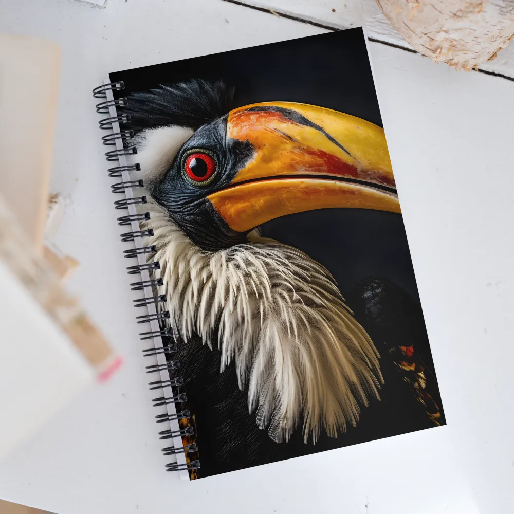 Majestic Hornbill Portrait | Spiral Notebook