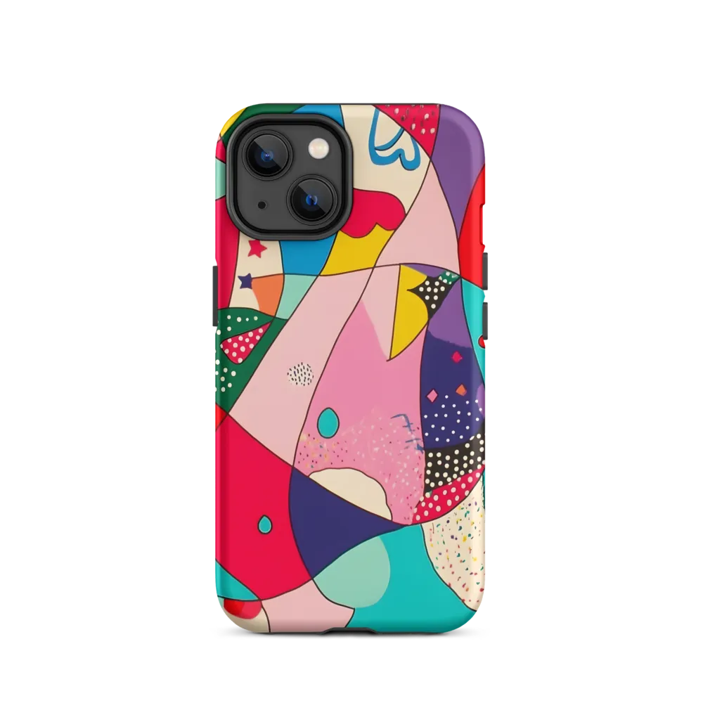 Playful Geometry in Color | Phone Case |  14 | Tough Case | Matte