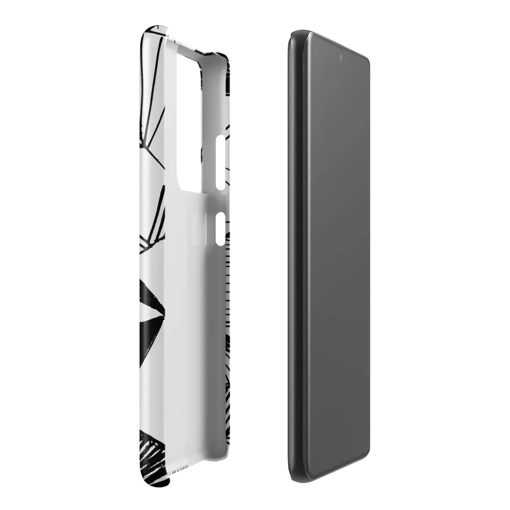 Dynamic Geometry in Ink | Phone Case |  S21 Ultra | Snap Case | Glossy