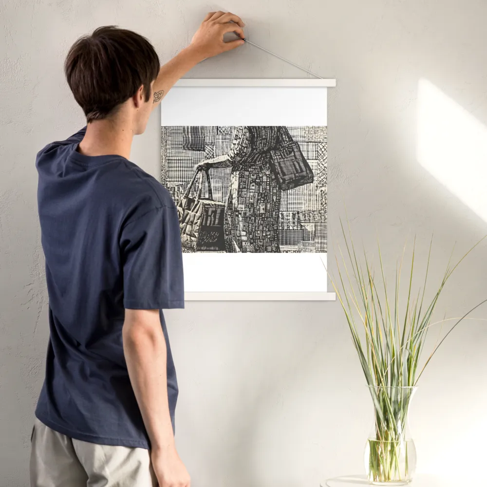 Urban Reflections: A Shopping Narrative | Poster With White Wood Hanger | 18″×24″
