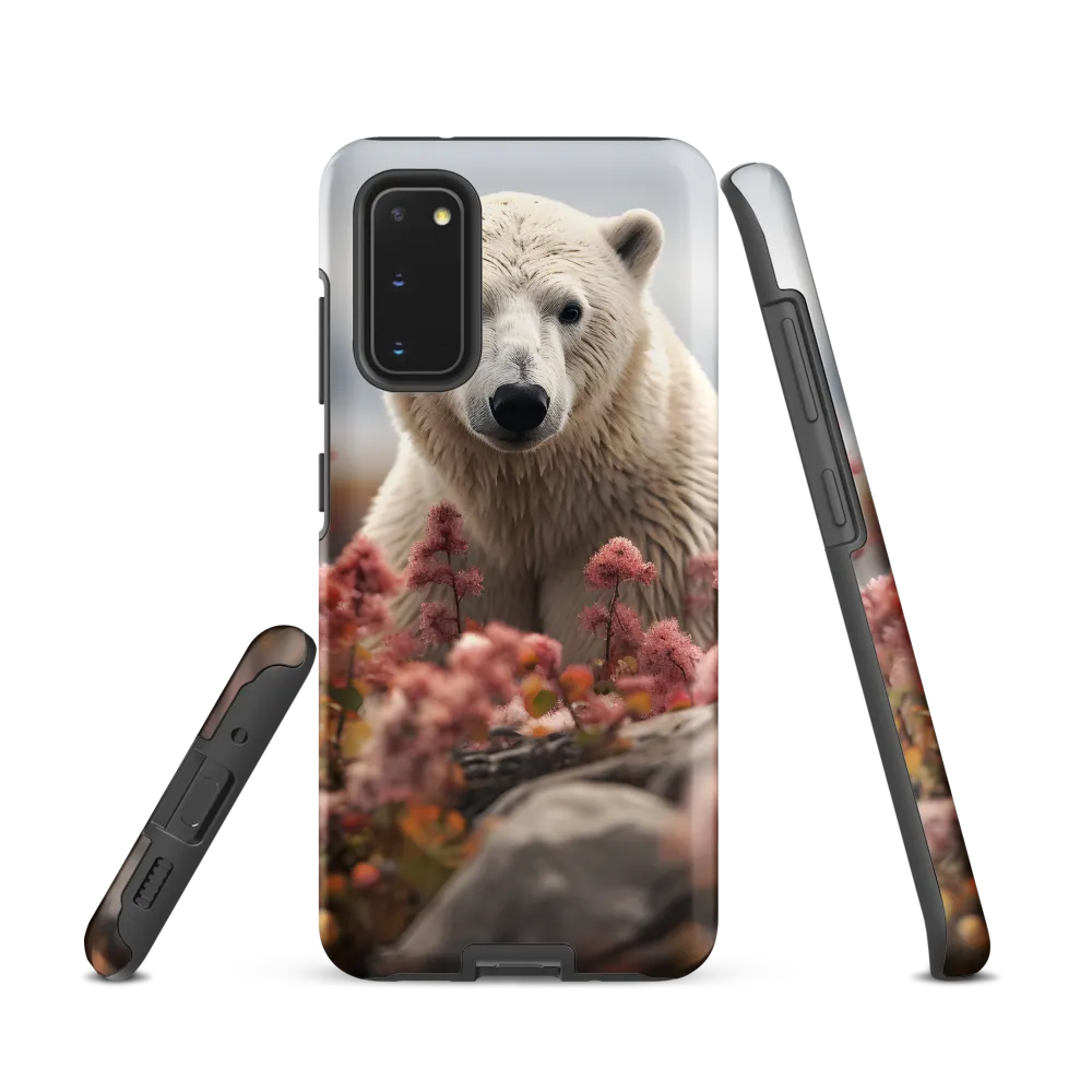 Curiosity Among Blooms: The Polar Bear