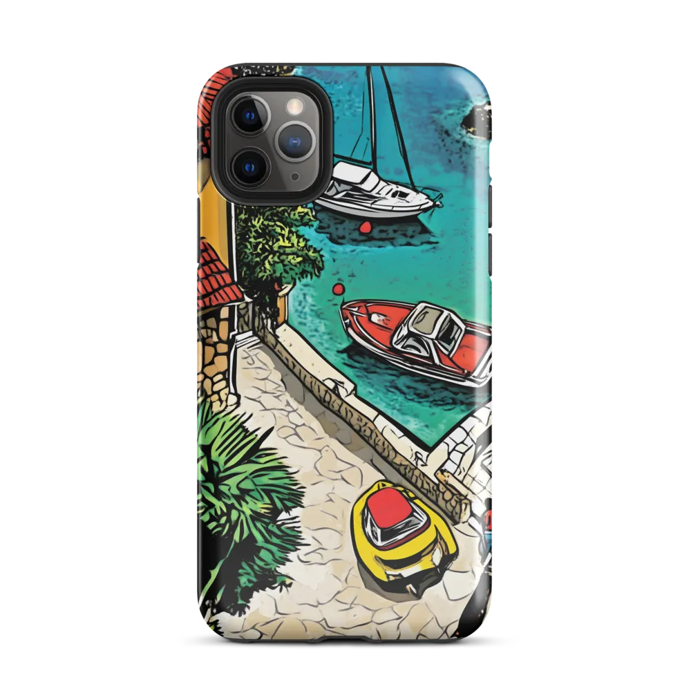 Cheerful Harbor Escape | Phone Case |  11 Pro Max | Tough Case | Glossy