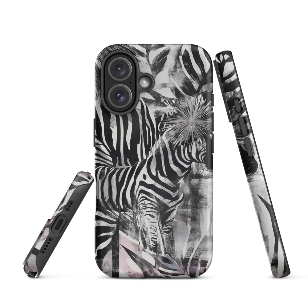 Zebra in the Jungle of Illusions | Phone Case |  16 | Tough Case | Matte