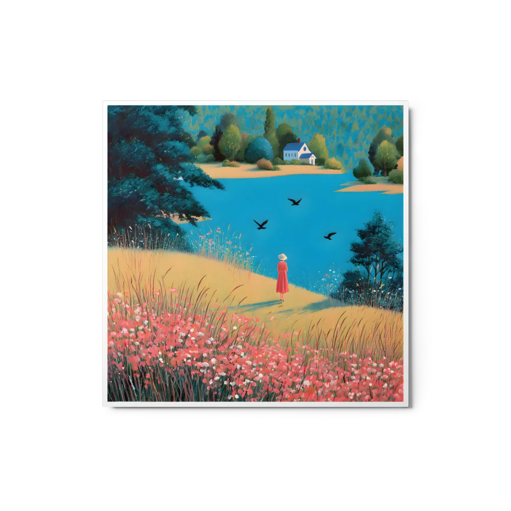Lakeside Reverie 
 Metal Print | 12″x 12″