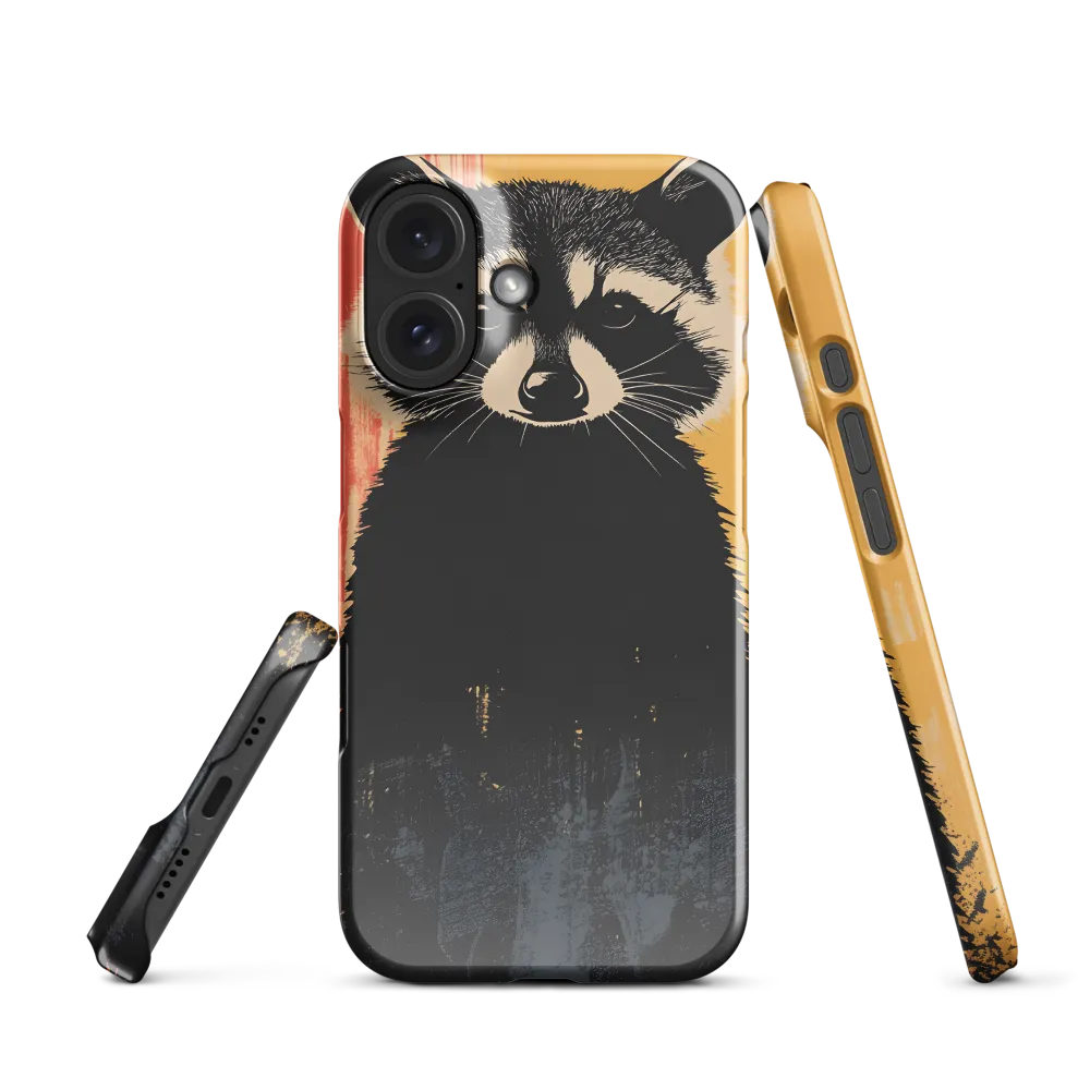 Whimsical Raccoon Portrait | Phone Case |  16 | Snap Case | Glossy