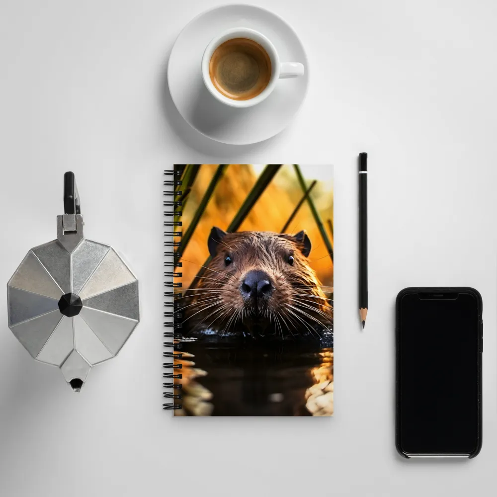 Beaver Serenity: A Natural Portrait | Spiral Notebook