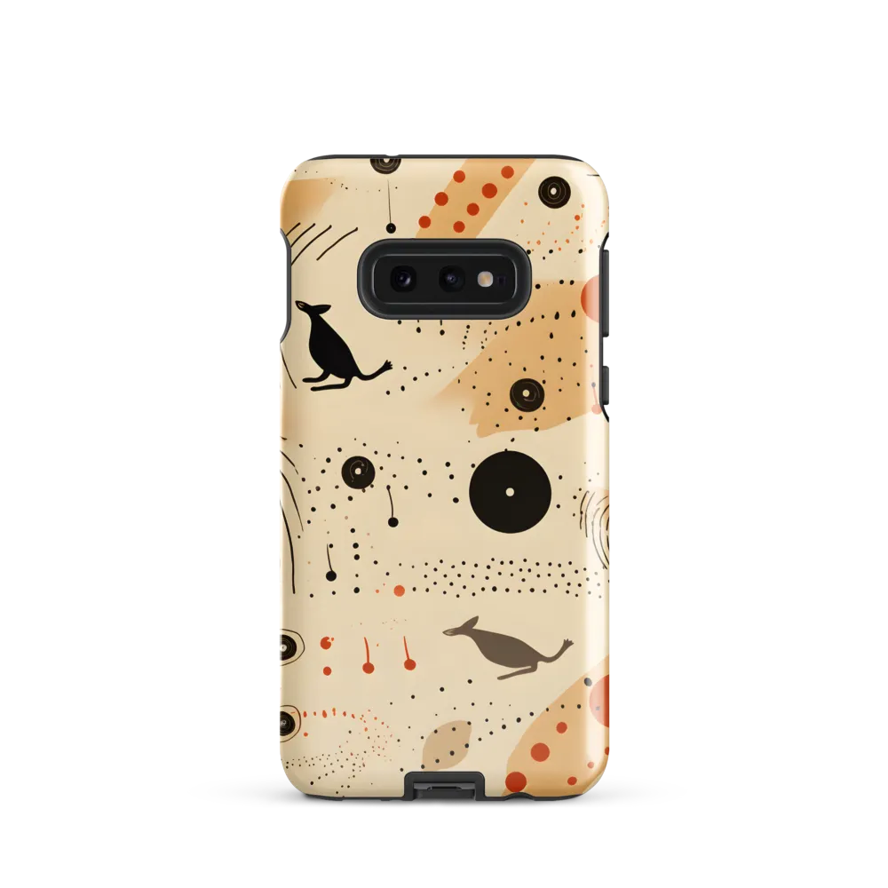 Playful Patterns in Earth Tones | Phone Case |  S10e | Tough Case | Glossy