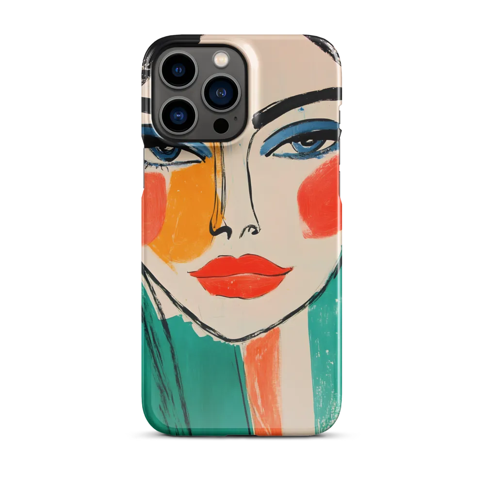 Vivid Portrait of a Modern Muse | Phone Case |  13 Pro Max | Snap Case | Glossy