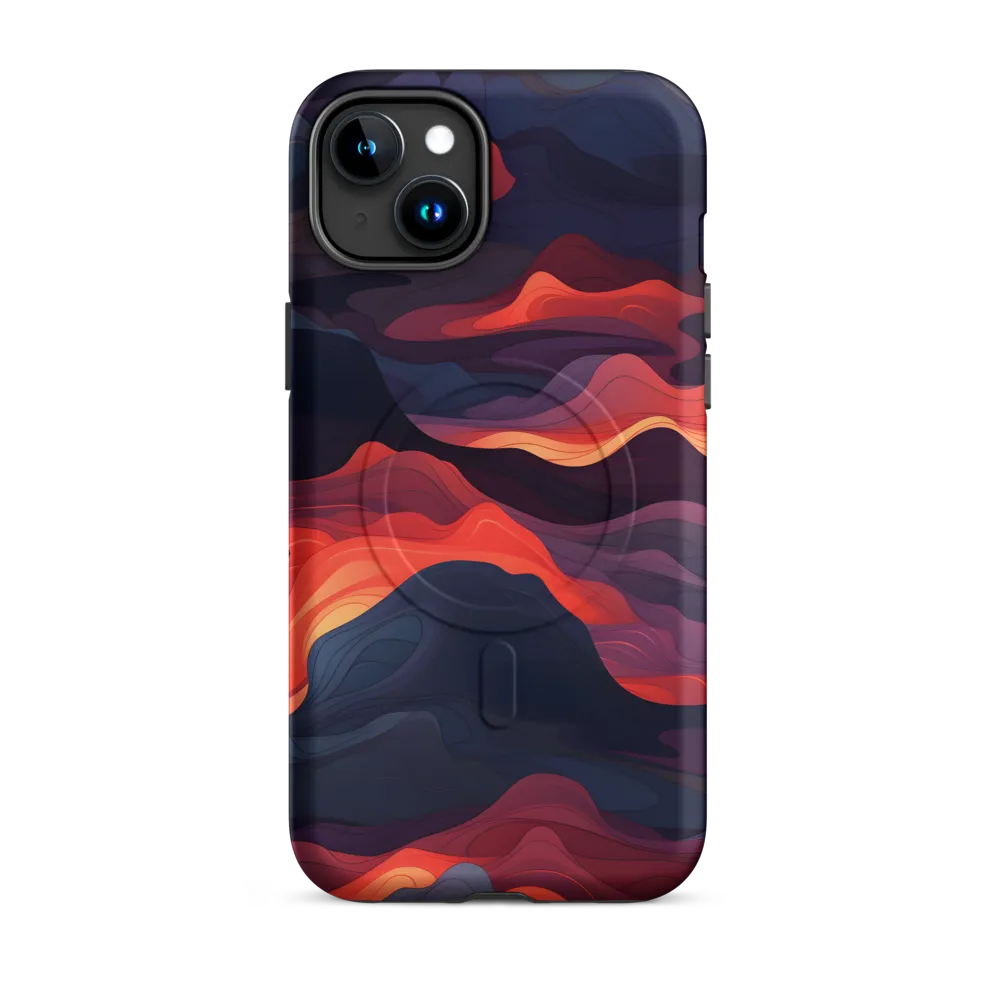 Ethereal Waves of Color | Phone Case |  15 Plus | MagSafe® Tough Case | Matte