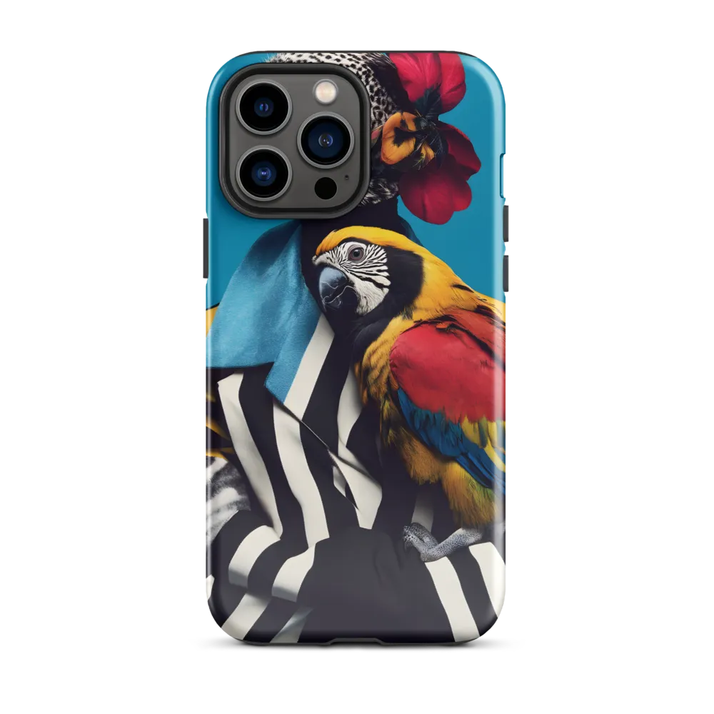Vibrant Fusion of Flora and Fauna | Phone Case |  13 Pro Max | Tough Case | Glossy