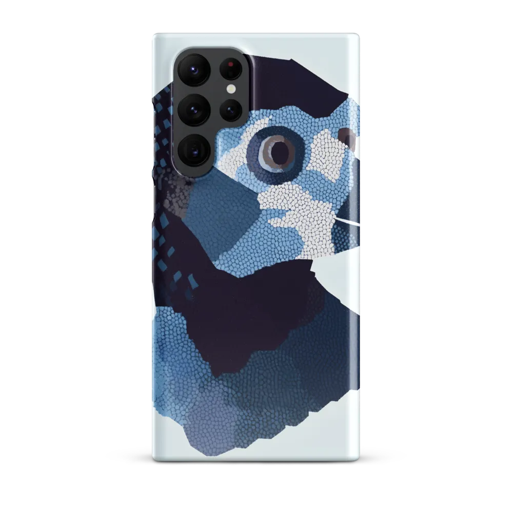 Abstract Avian Portrait in Blue