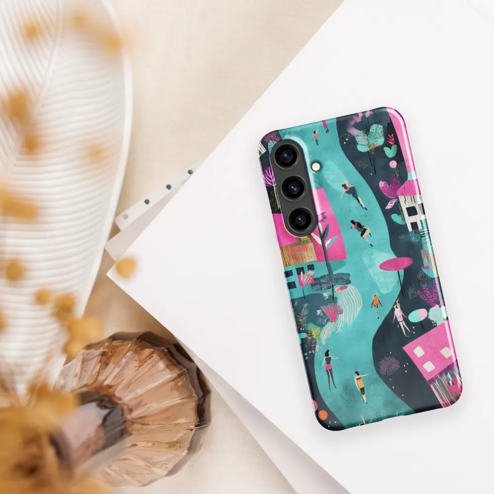 Whimsical Journey Through a Vibrant Landscape | Phone Case |  S24 Plus | Snap Case | Glossy