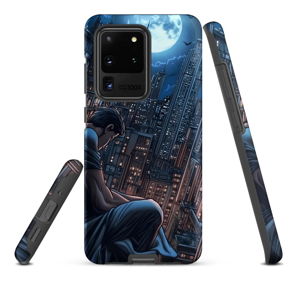 Reflections of a City Under the Moon