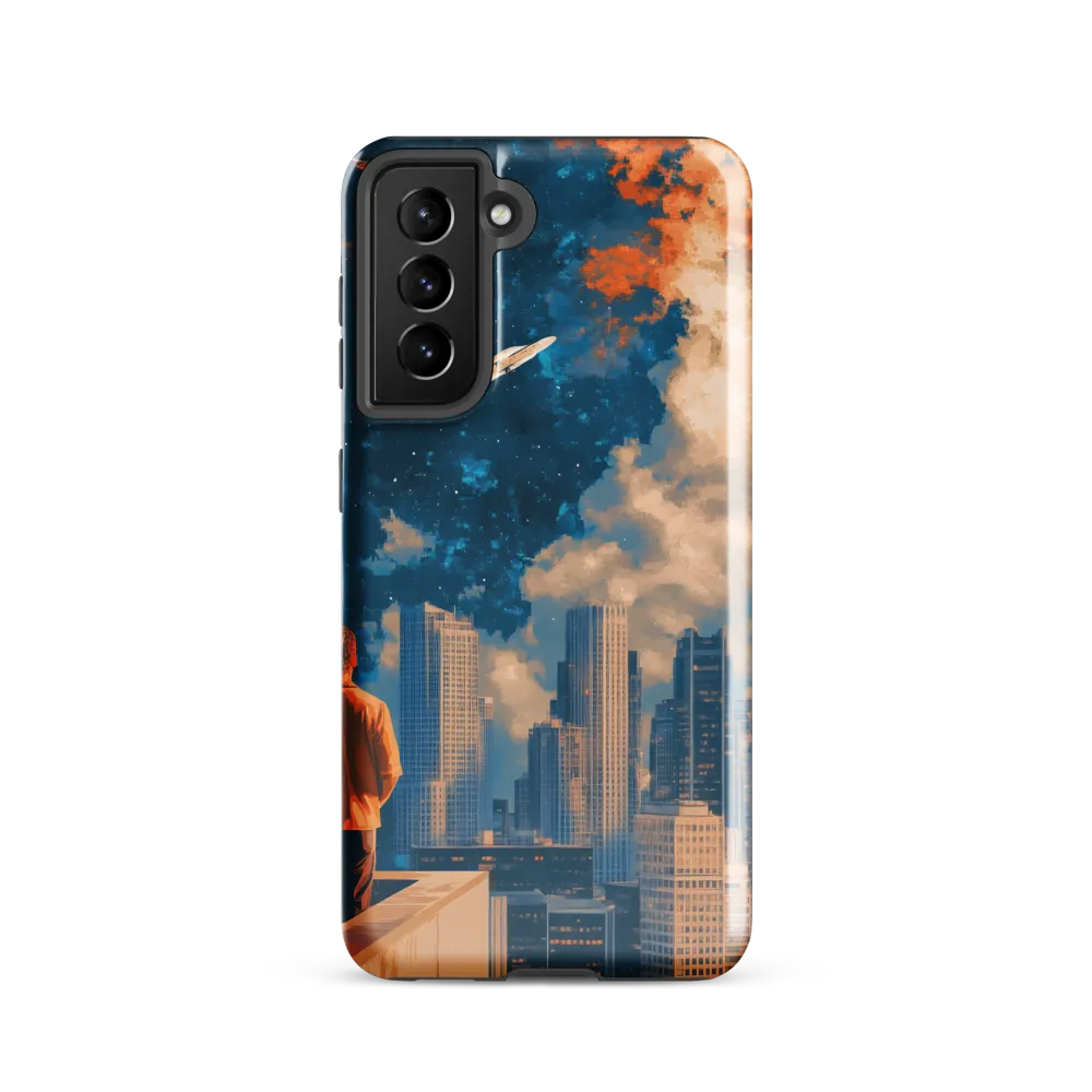 Cosmic Curiosity: A Glimpse into the Future | Phone Case |  S21 | Tough Case | Glossy