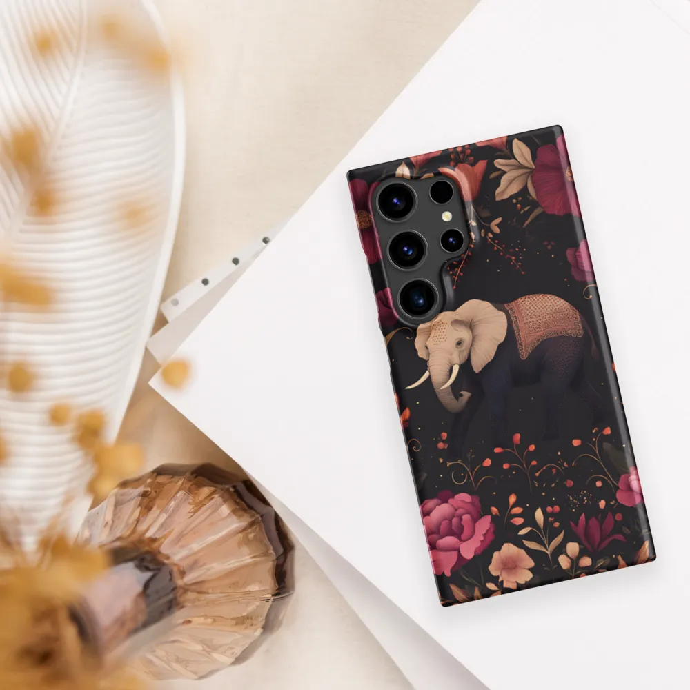 Whispers of the Wild: Elephants and Blooms