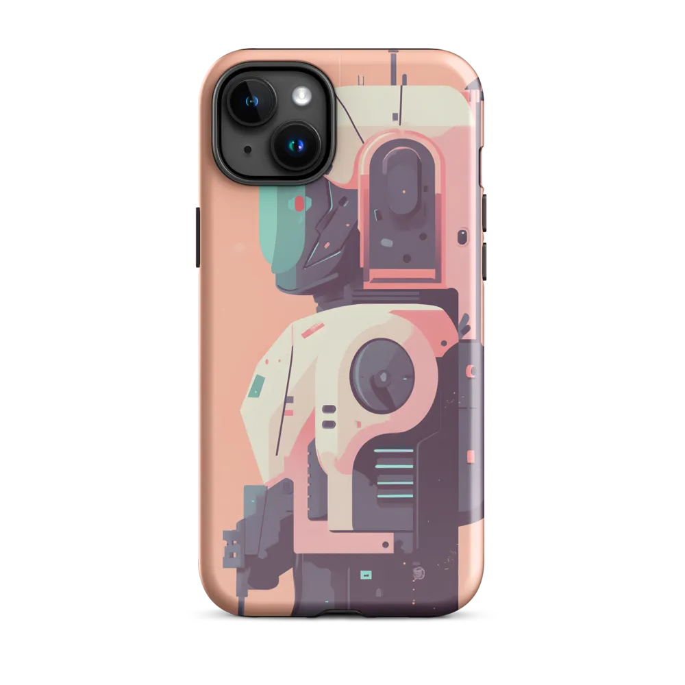 Futuristic Astronaut Bot | Phone Case |  15 Plus | Tough Case | Glossy