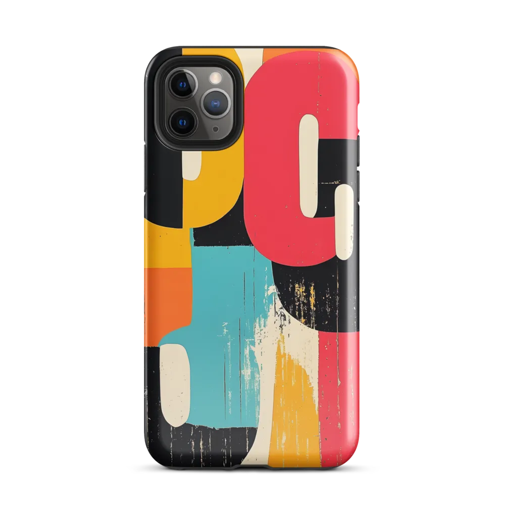 Colorful Curves: Numbers in Harmony | Phone Case |  11 Pro Max | Tough Case | Glossy