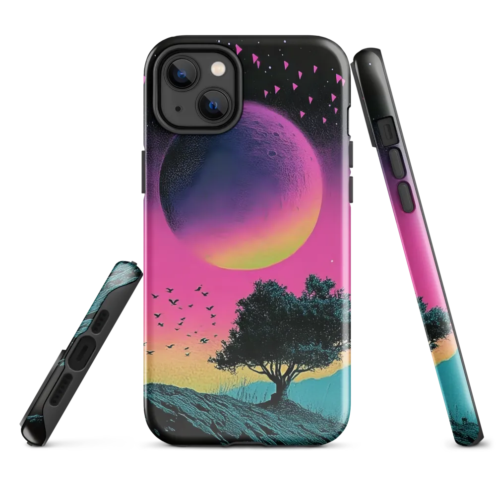 Dusk Under a Neon Moon