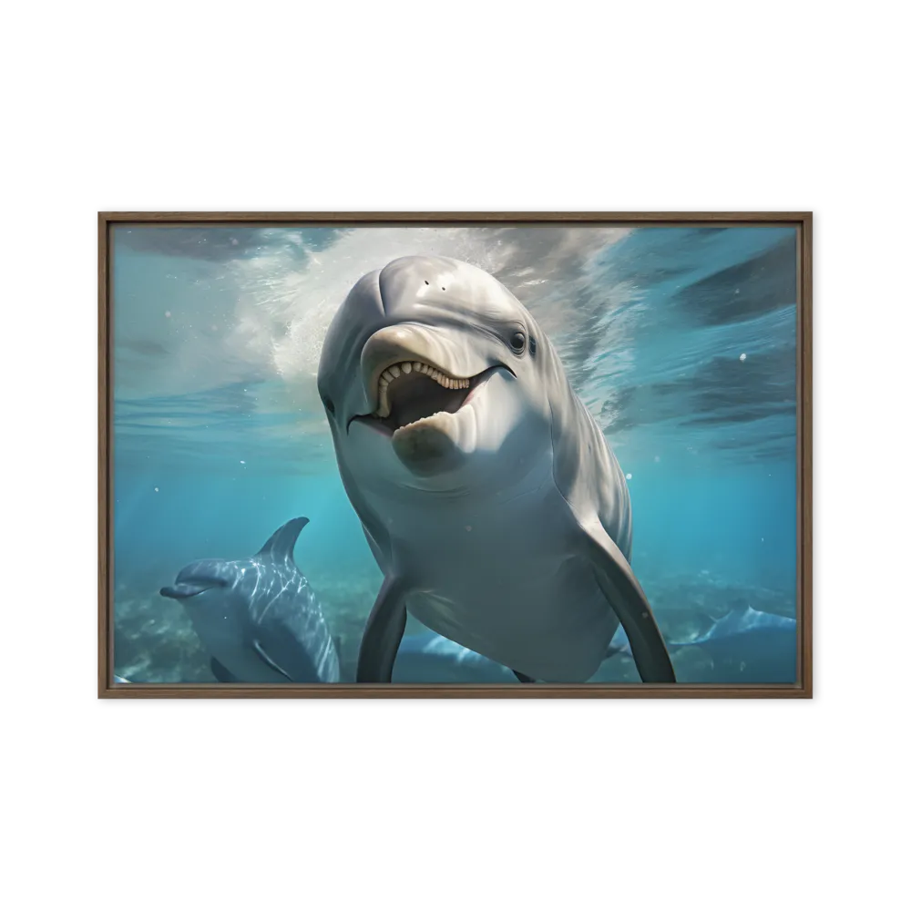 Beneath the Waves: A Dolphin's Dance