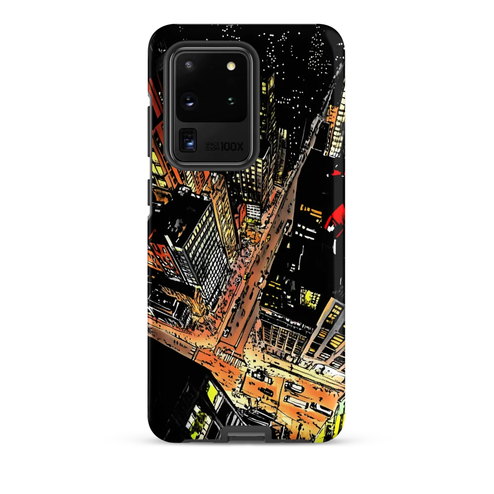 Urban Nightscape: A Bird's-eye View