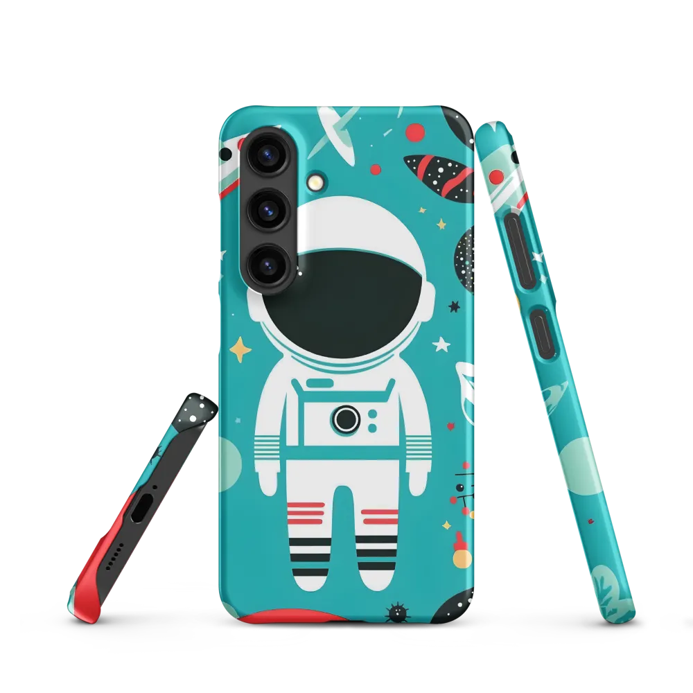 Whimsical Astronaut in Cosmic Wonderland