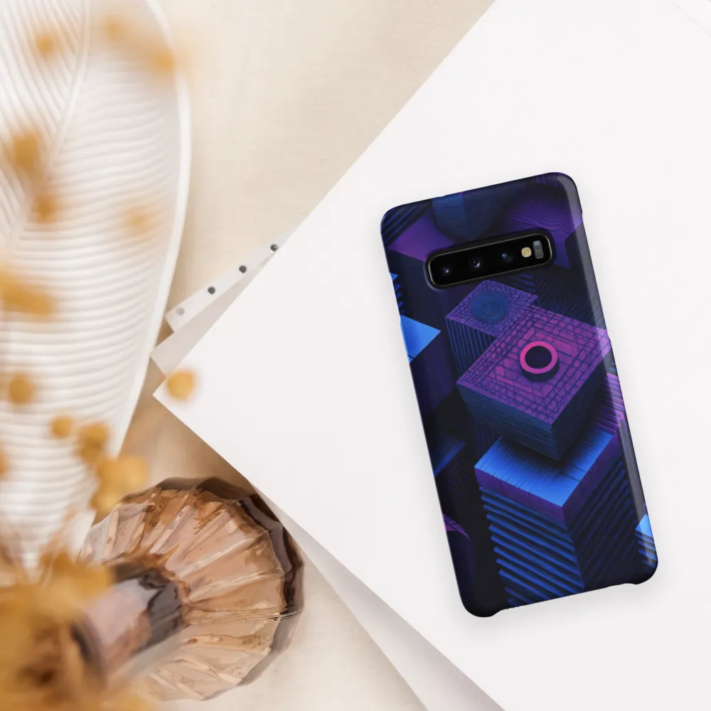 Geometric Dreams in Blue and Purple