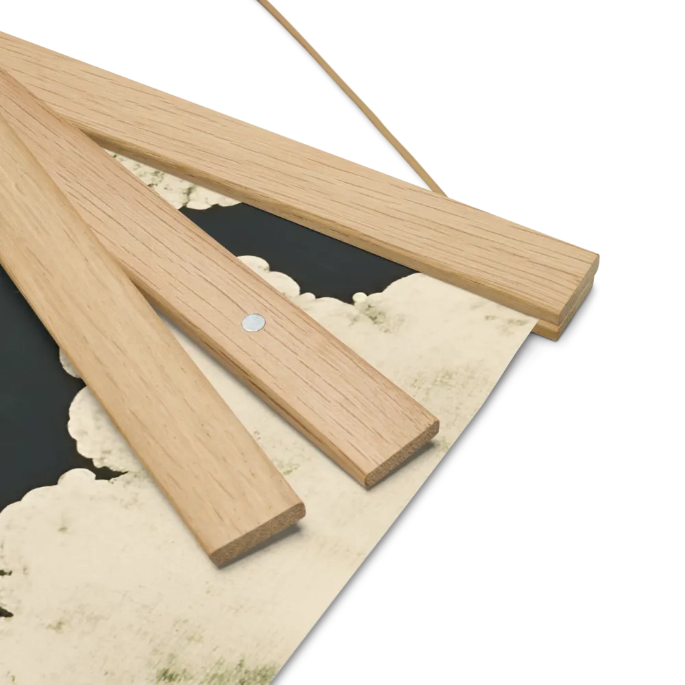 Whispers of the Moon | Poster With Oak Wood Hanger | 16″×16″
