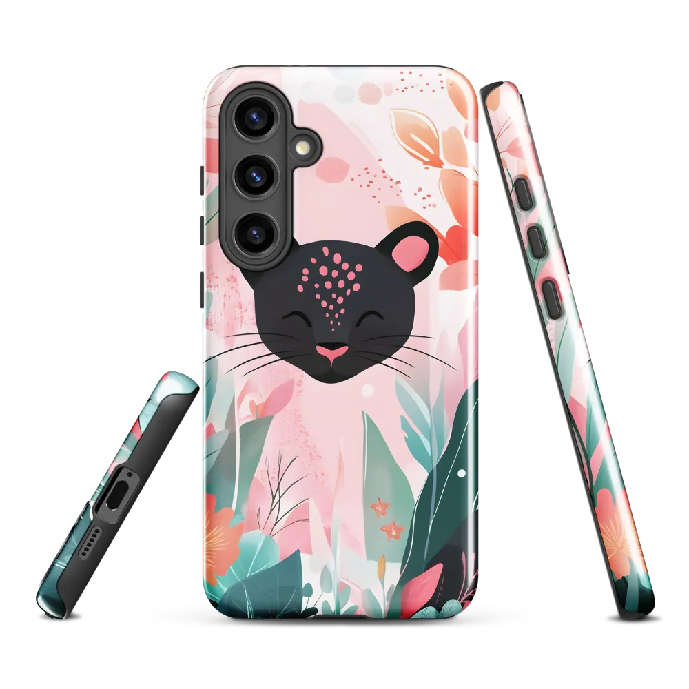 Whimsical Panther in Bloom