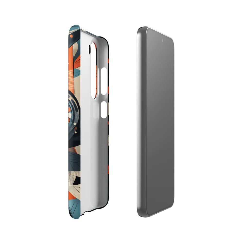 Floral Symphony in Orange and Teal