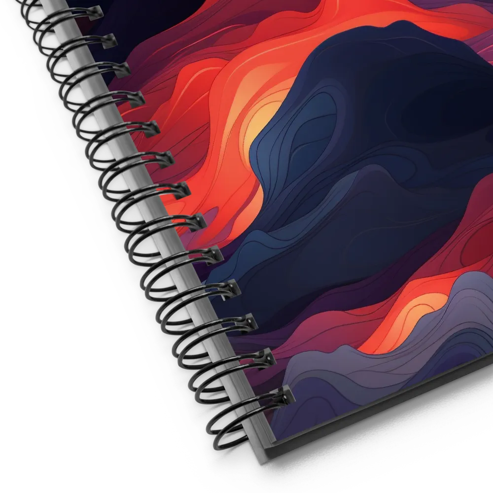 Ethereal Waves of Color | Spiral Notebook