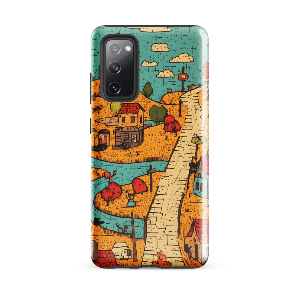 Whimsical Village Landscape
