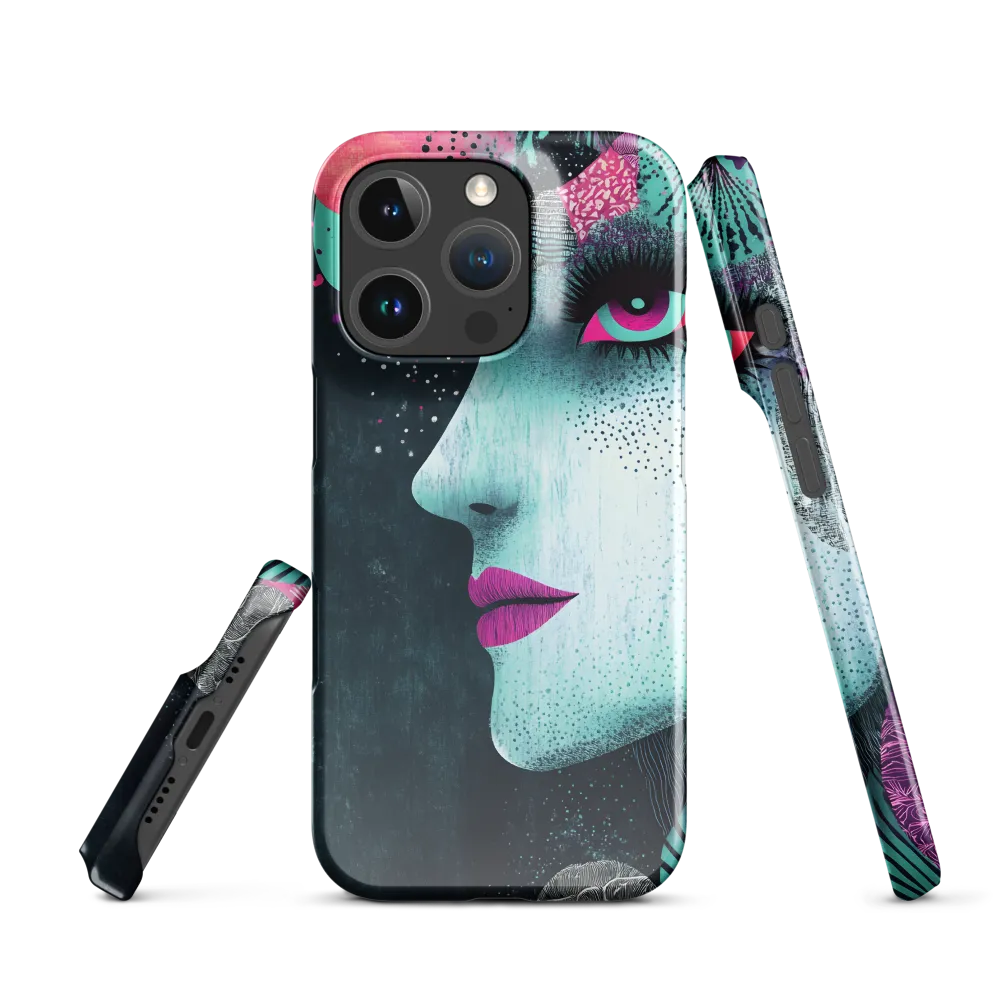 Mystical Beauty in Blue and Pink | Phone Case |  16 Pro | Snap Case | Glossy