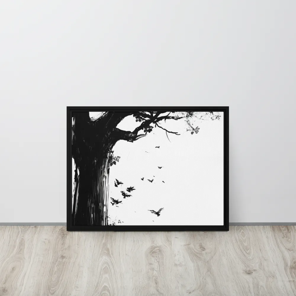 Whispers of Nature | Canvas with Black Frame | 18″×24″