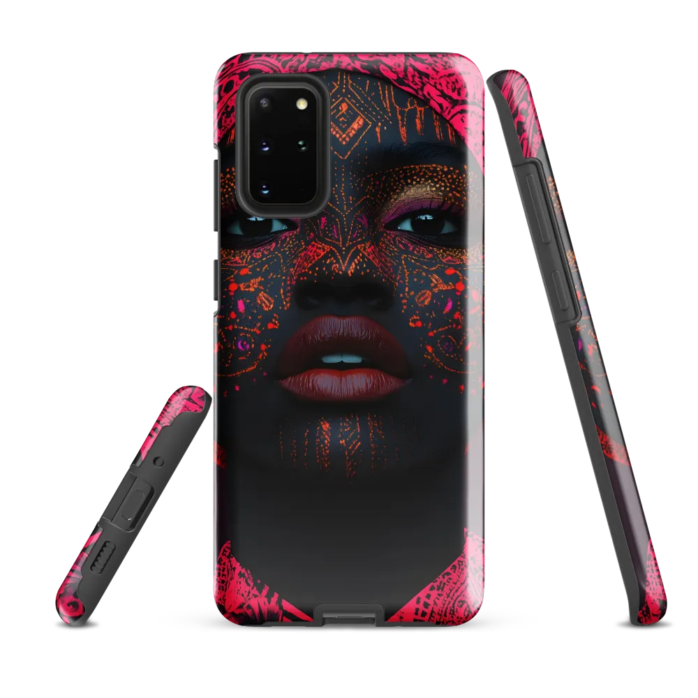 Neon Adornments: A Portrait of Cultural Expression