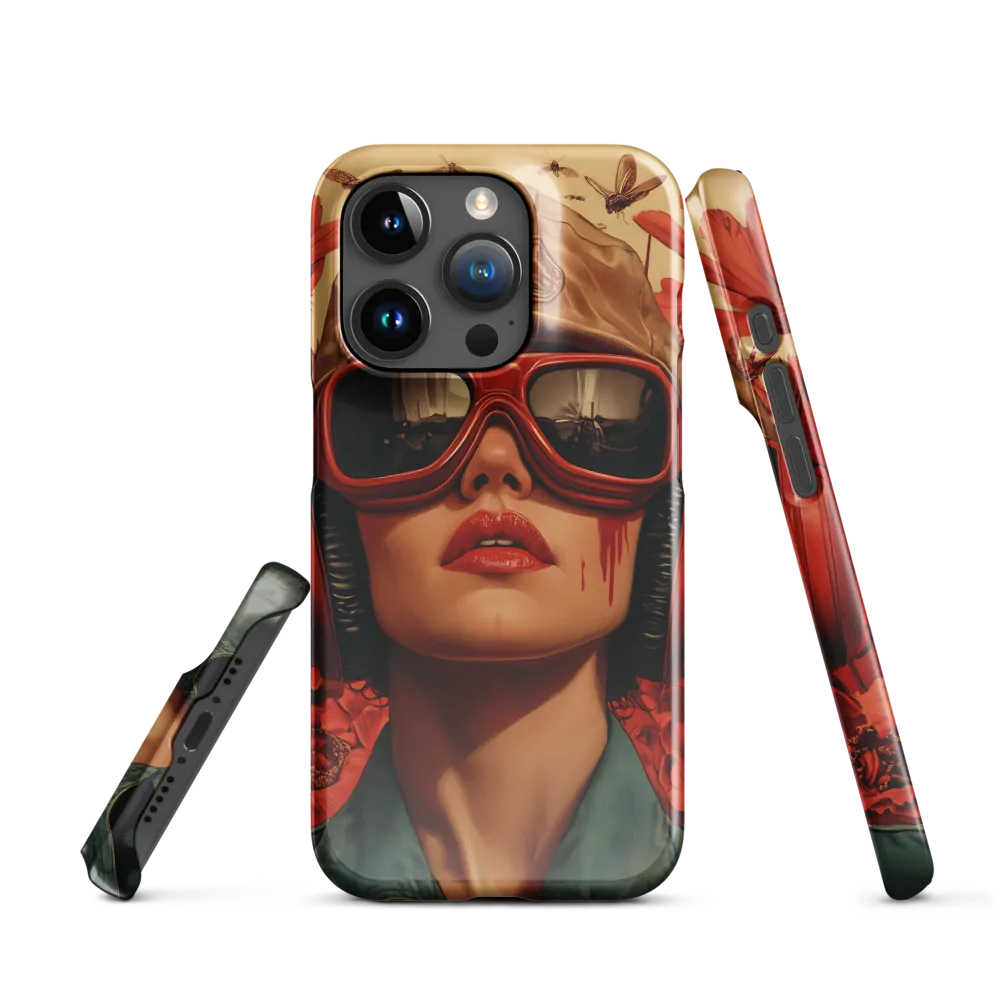 Defiant Portrait in a Floral Realm | Phone Case |  15 Pro | Snap Case | Glossy