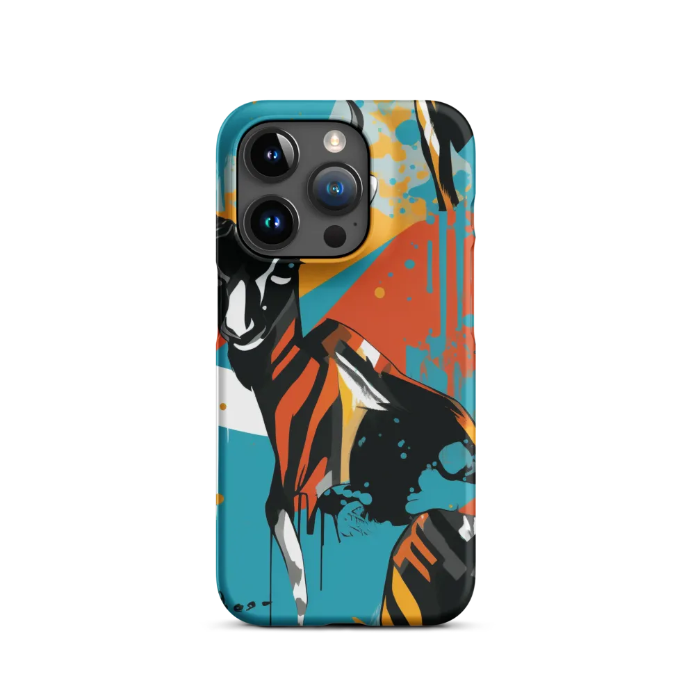 Dynamic Antelope in Vivid Abstract