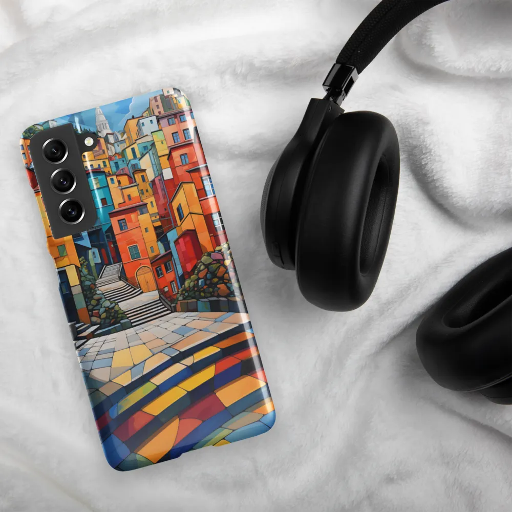 Vibrant Village: A Cubist Journey