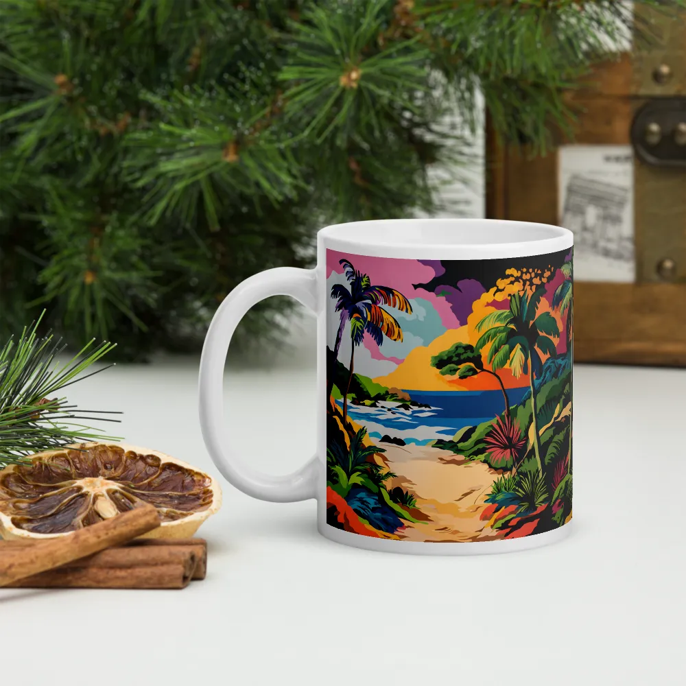 Tropical Sunset Escape | Mugs | Multiple Sizes & Colors