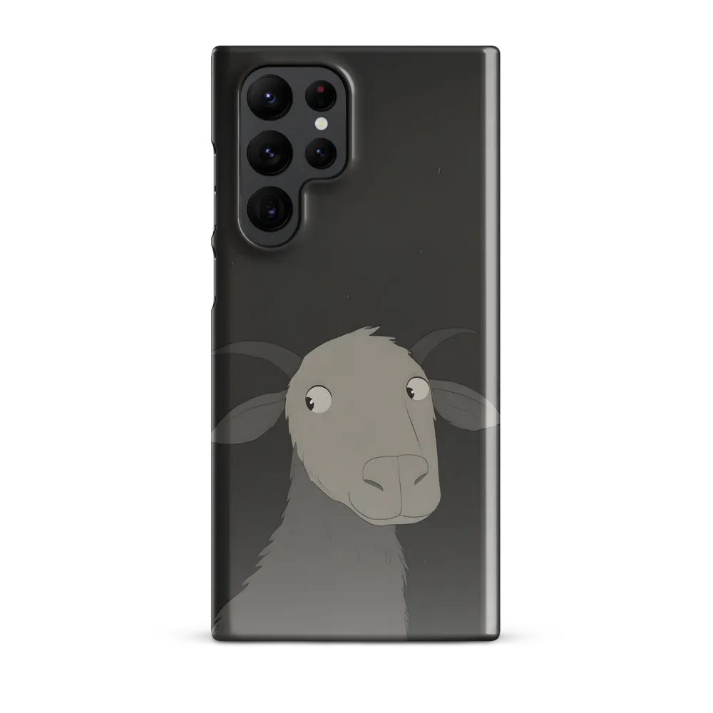 Whimsical Goat in Darkness