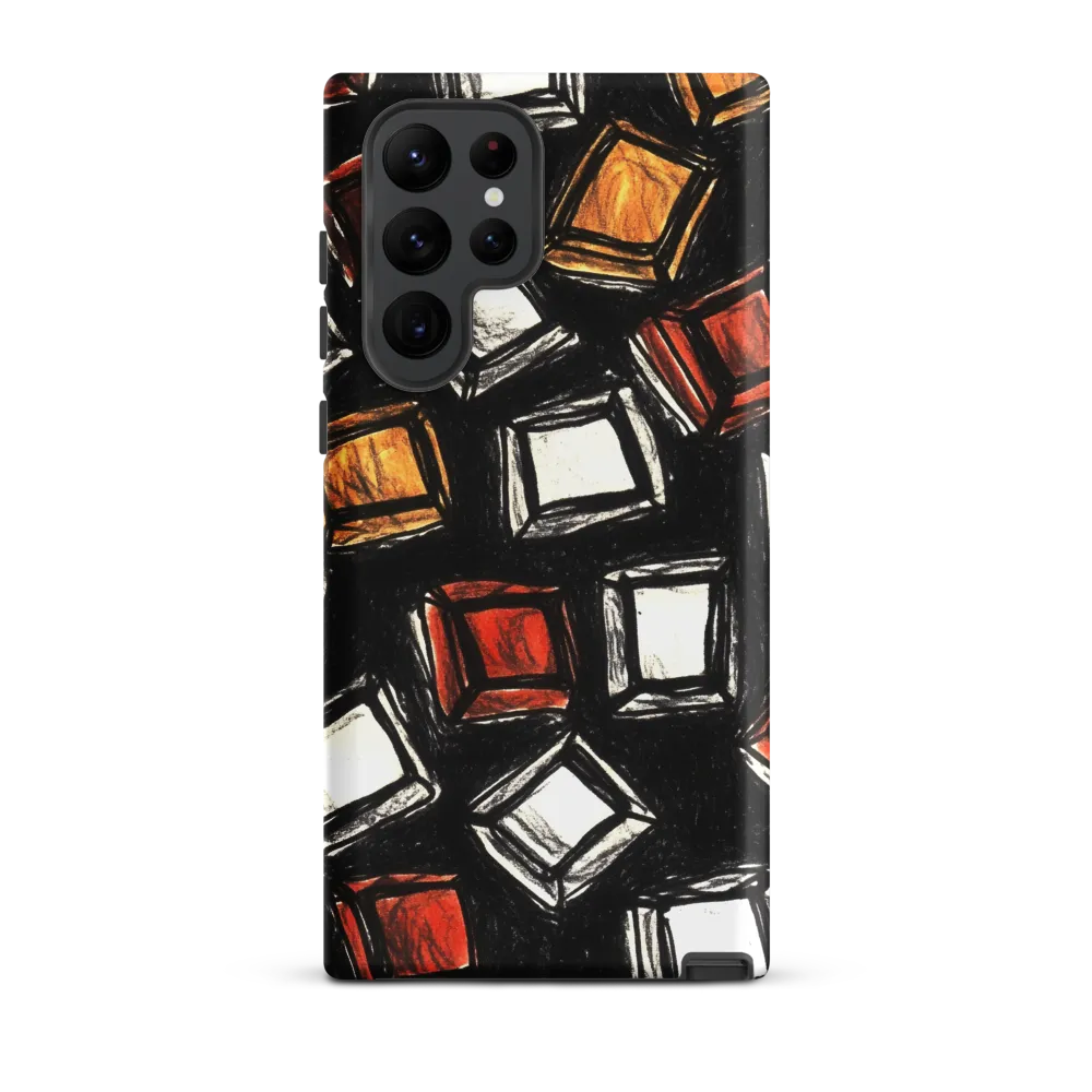 Reflections in Geometric Form | Phone Case |  S22 Ultra | Tough Case | Matte