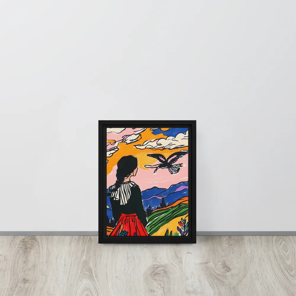 A Journey into Freedom | Canvas with White Frame | 9″×12″