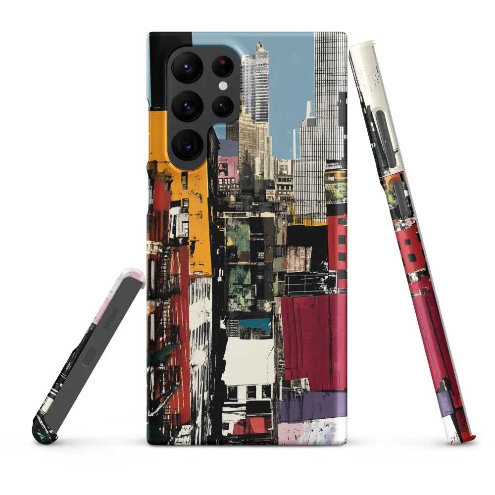 Urban Collage: A Vivid Cityscape | Phone Case |  S22 Ultra | Snap Case | Matte