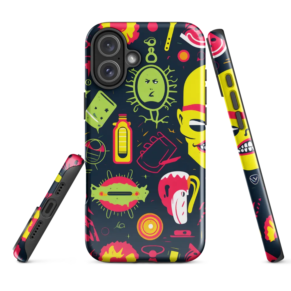 Neon Revelry: A Quirky Exploration of Modern Pop Art