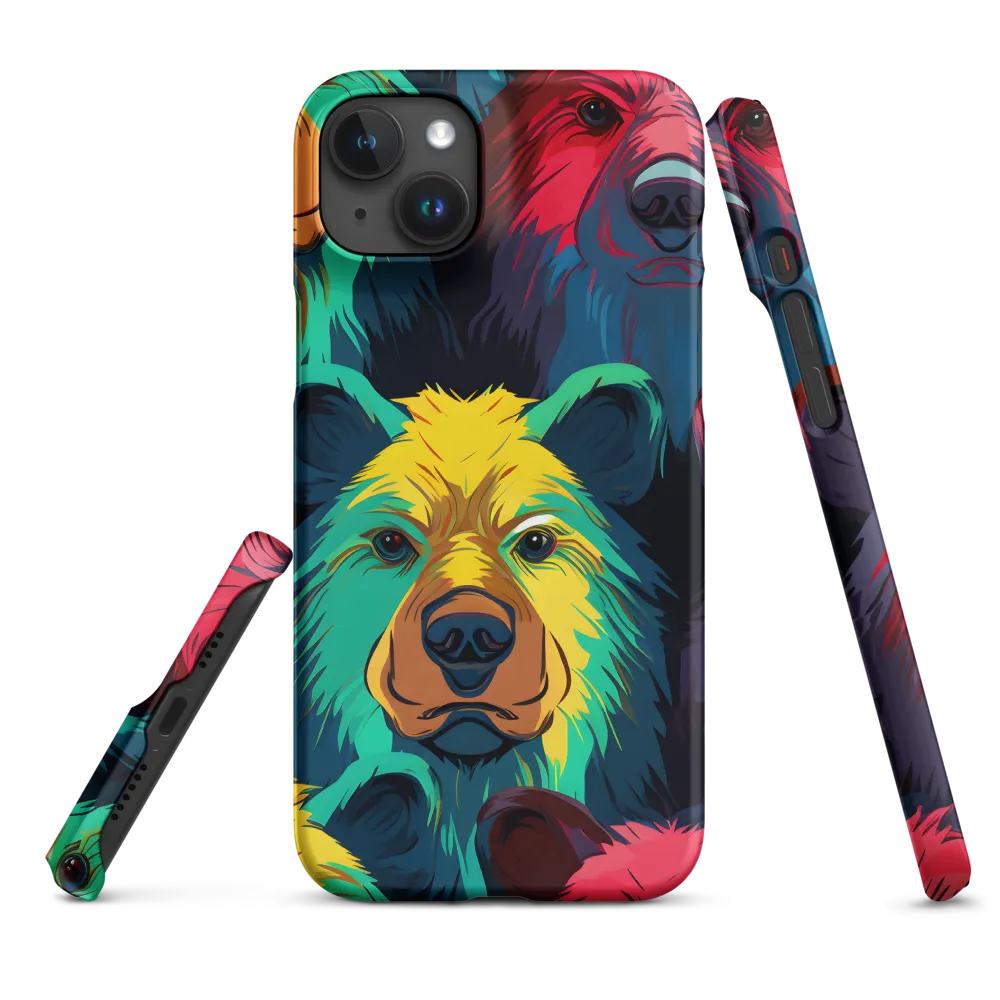 The Colorful Essence of Bears | Phone Case |  15 Plus | Snap Case | Matte