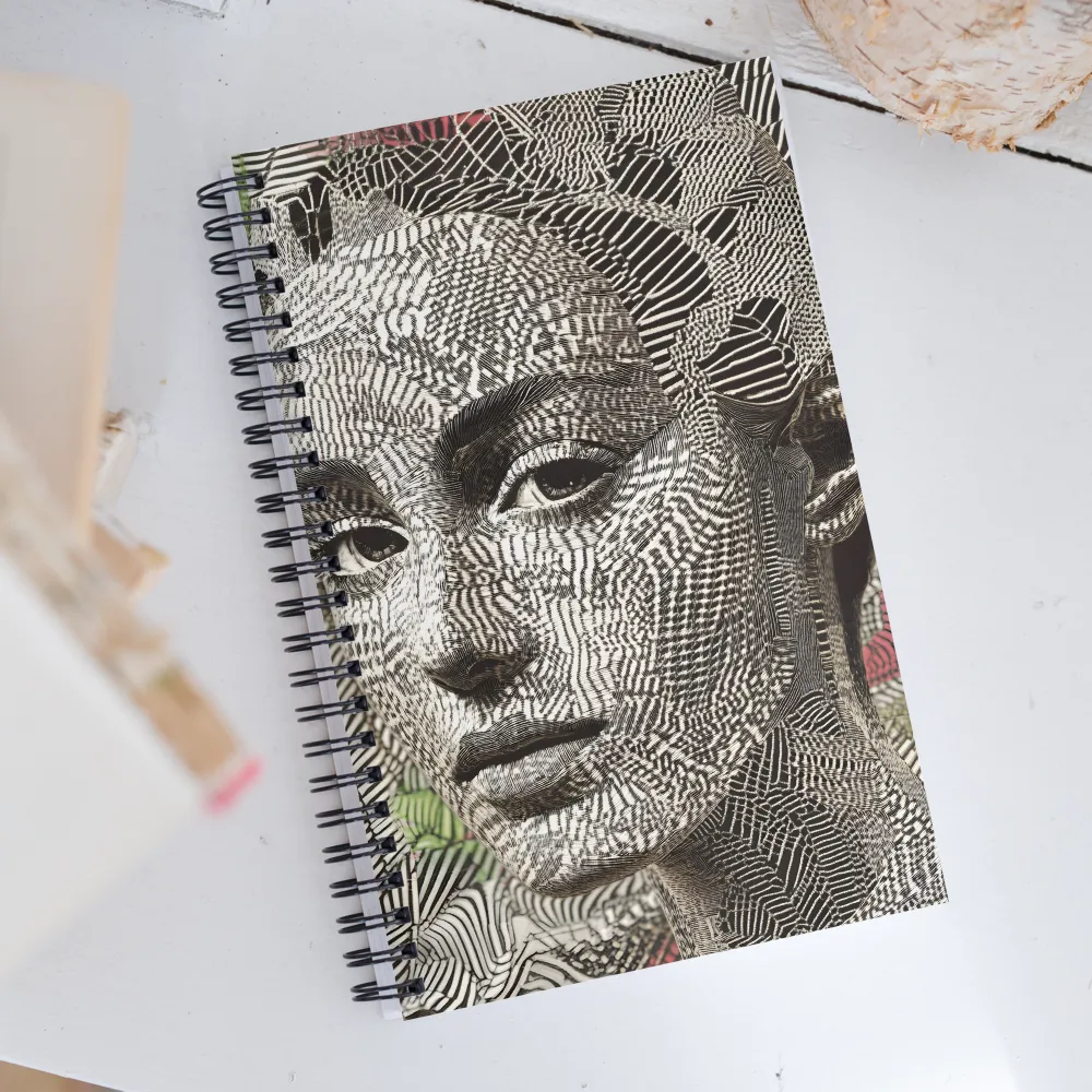 Intricate Patterns of the Human Face | Spiral Notebook