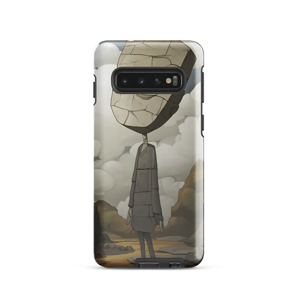 Whimsical Stone Figure in a Rocky Landscape | Phone Case |  S10 | Tough Case | Glossy