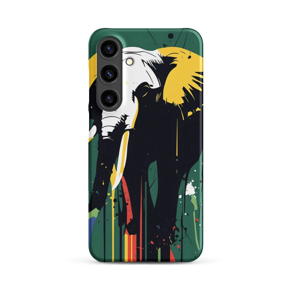 Majestic Minimalism: The Colorful Elephant