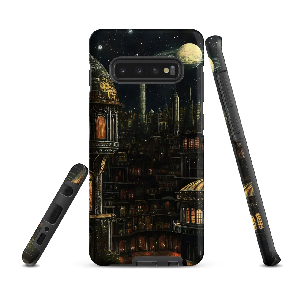 Celestial Enigma: A Surreal Cityscape